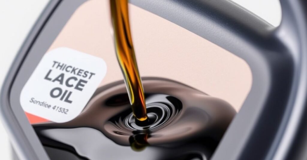 Thickest Car Engine oil