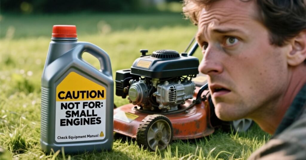 can i use car engine oil in my lawn mower
