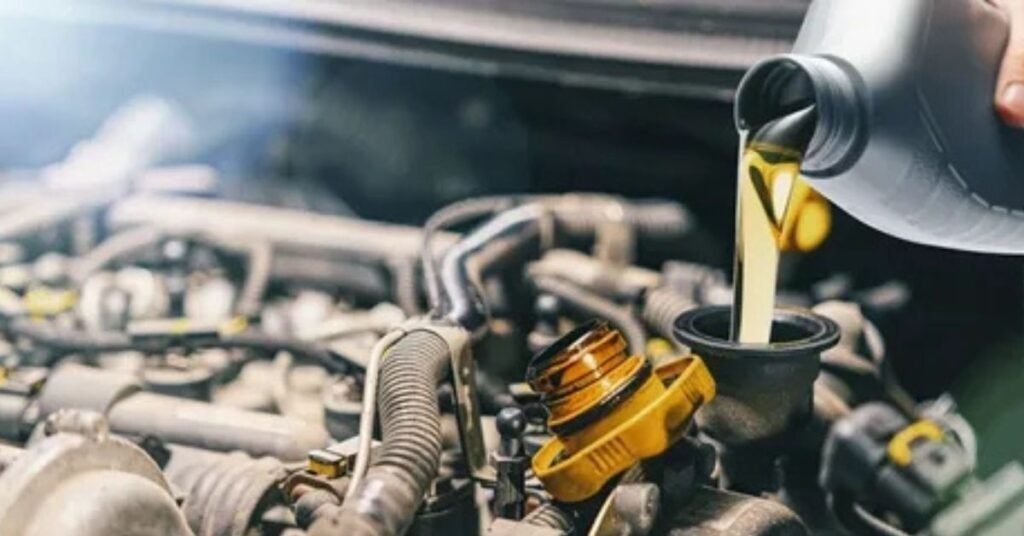 vintage car engine oil
