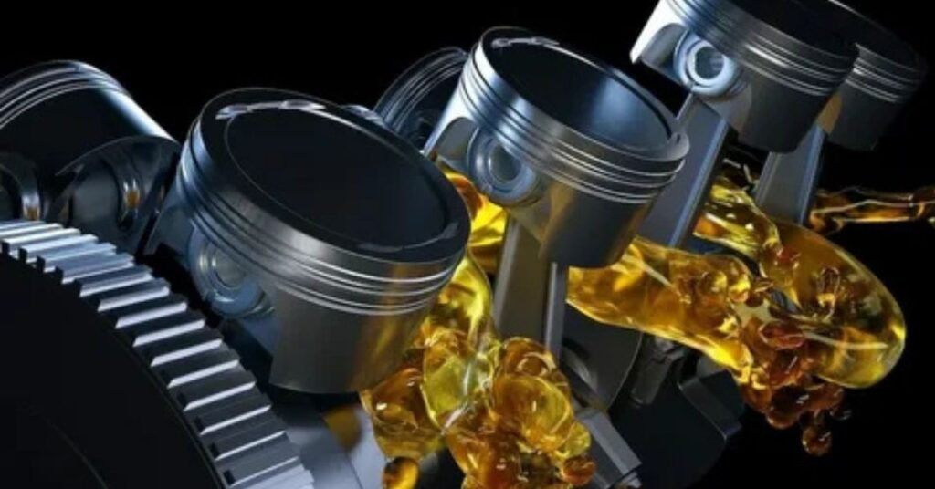vintage car engine oil