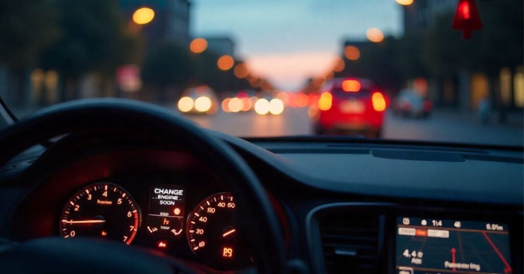 Change Engine Oil Soon 
