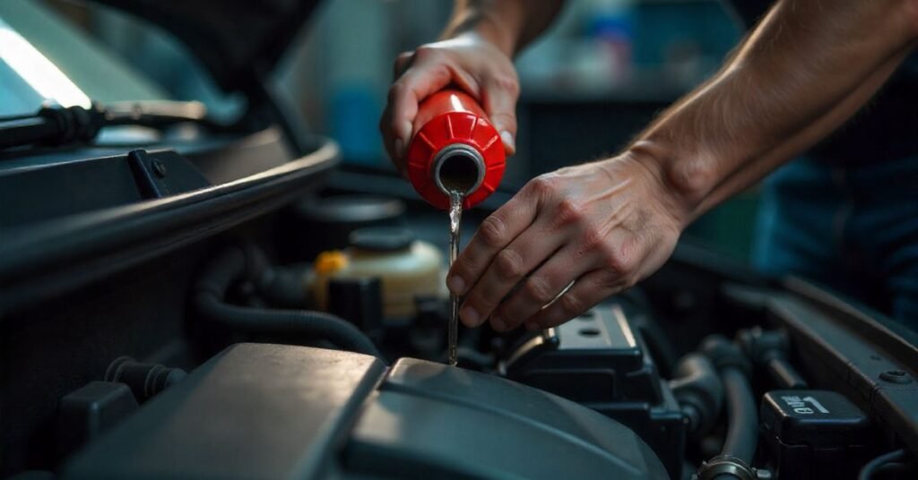 power steering fluid add engine spot signs leak