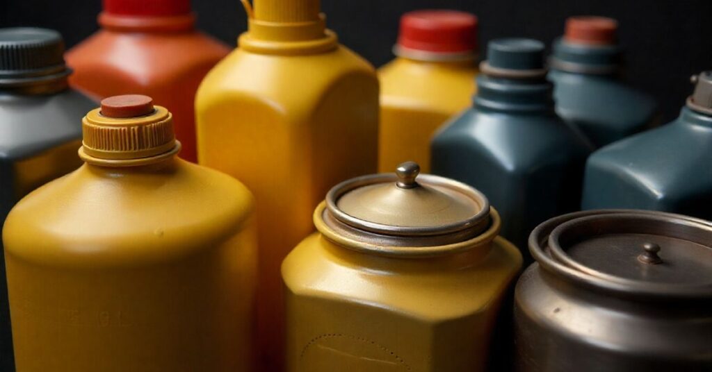 engine oil container