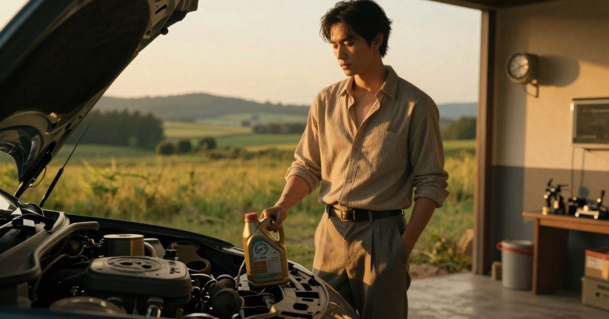 how long to let engine cool before adding oil